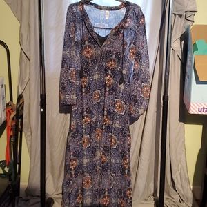 Large long sleeve xhiliration dress